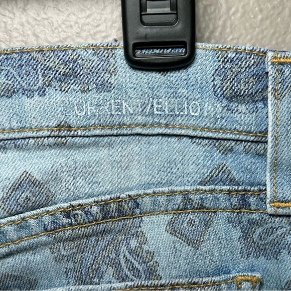 Current Elliott The Stiletto Vintage Paisley ankle skinny jeans women’s size 28 - Picture 9 of 11